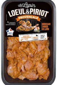 Émincé de lapin mariné à la provençale